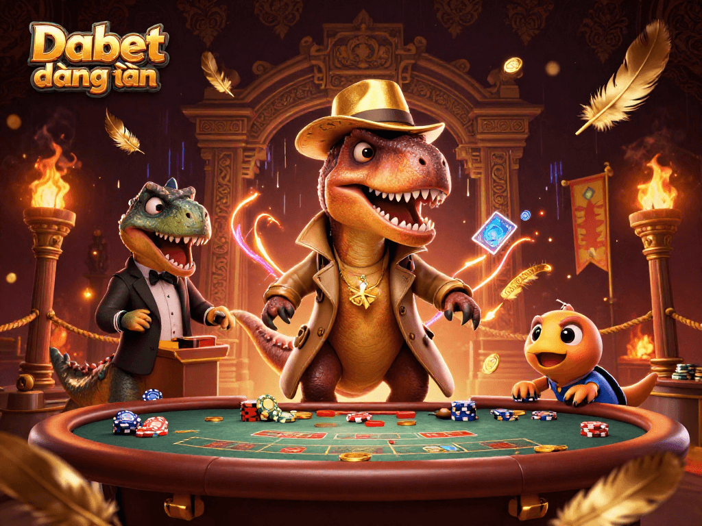 Experience the thrill of Dabet đăng nhập with exciting casino elements and characters in action.