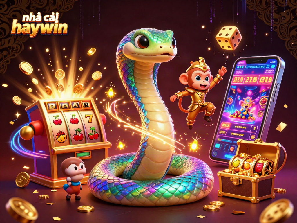 Engage in thrilling action at nhà cái haywin with vibrant 3D imagery of casino games.