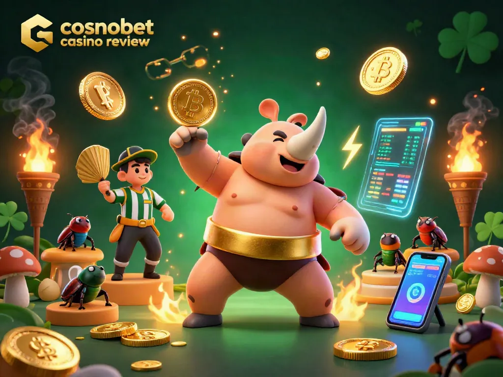 Review the exciting features of Cosmobet Casino with animated 3D characters and vibrant casino themes.