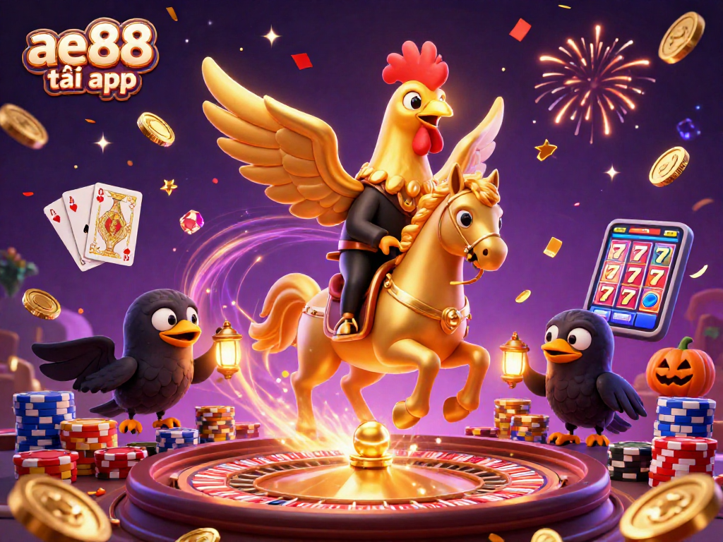 Experience the excitement of winning with ae88 tải app in a vibrant casino scene filled with dynamic game elements.
