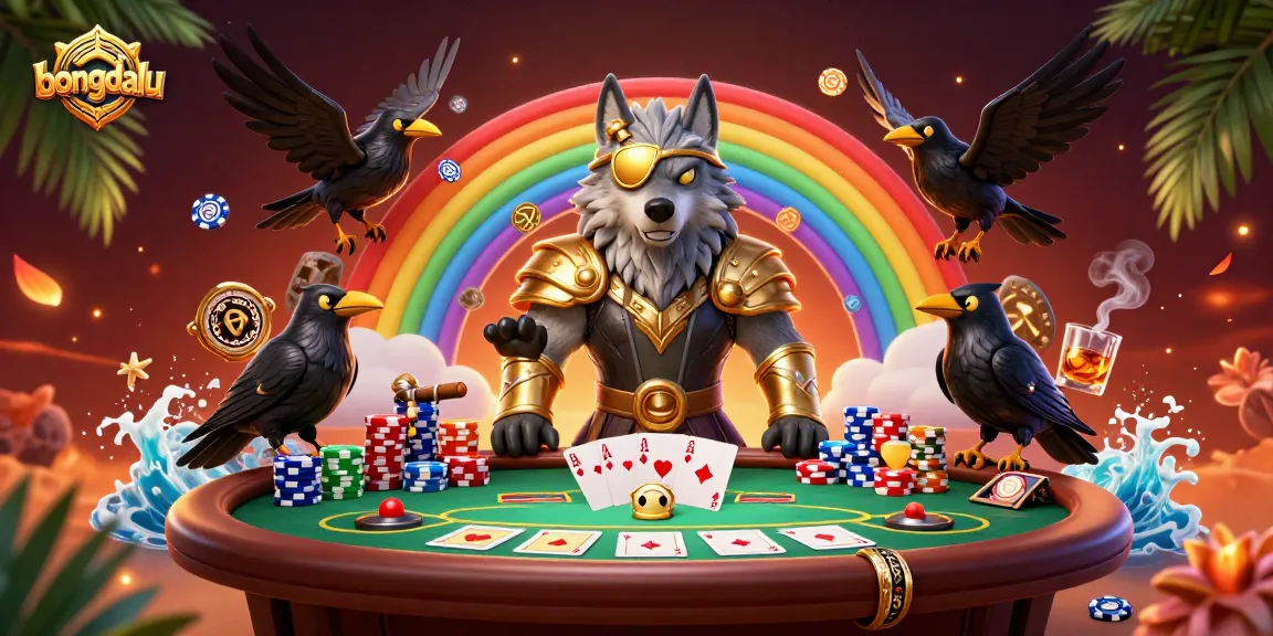 Bongdalu showcases live-action poker with dynamic characters and vibrant casino elements.