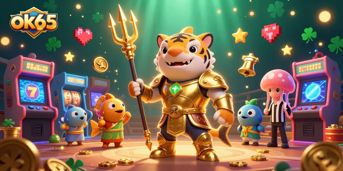 Spin the casino reels with ok65 in an underwater colosseum filled with playful characters and vibrant gaming elements.