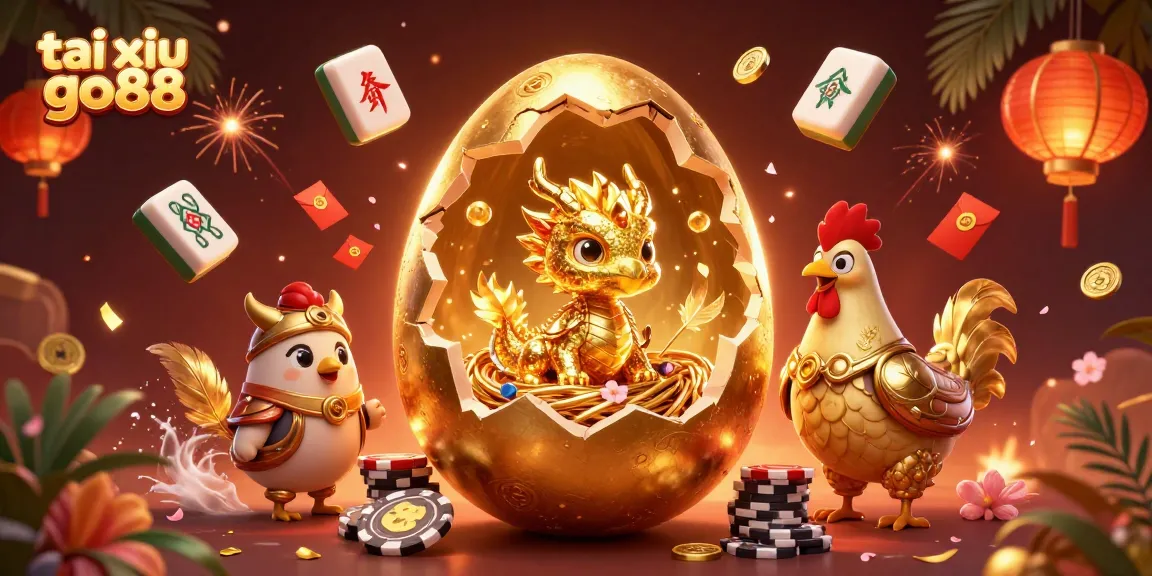 Join the action with tai xiu go88 as a golden dragon embodies luck amid casino riches.
