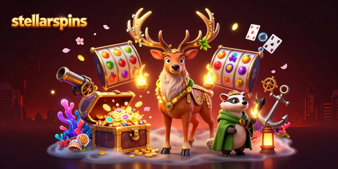 Engage in thrilling gameplay at stellarspins with a vibrant, dynamic casino scene.
