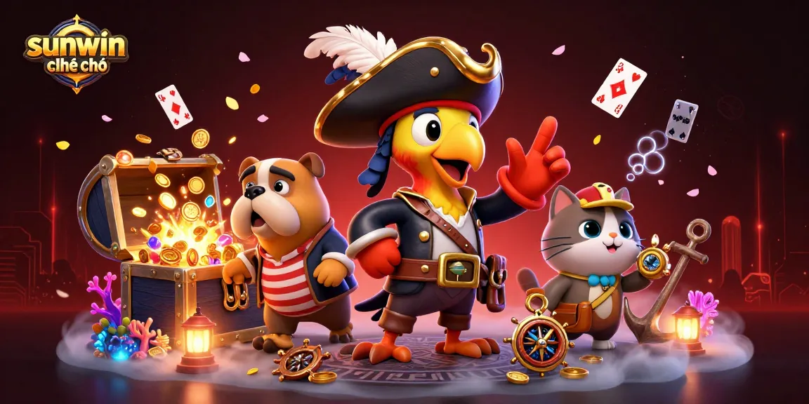 Experience thrilling gameplay in sunwin chính chủ with a vivid 3D pirate-themed scene.